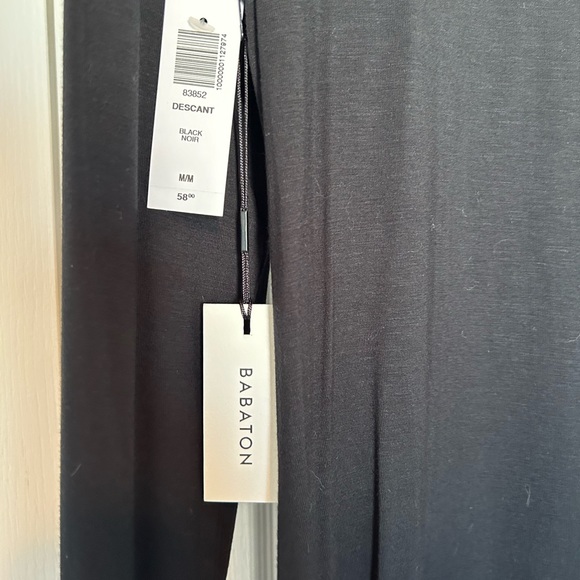 BABATON Mock neck black long sleeve dress- size M - Picture 2 of 2